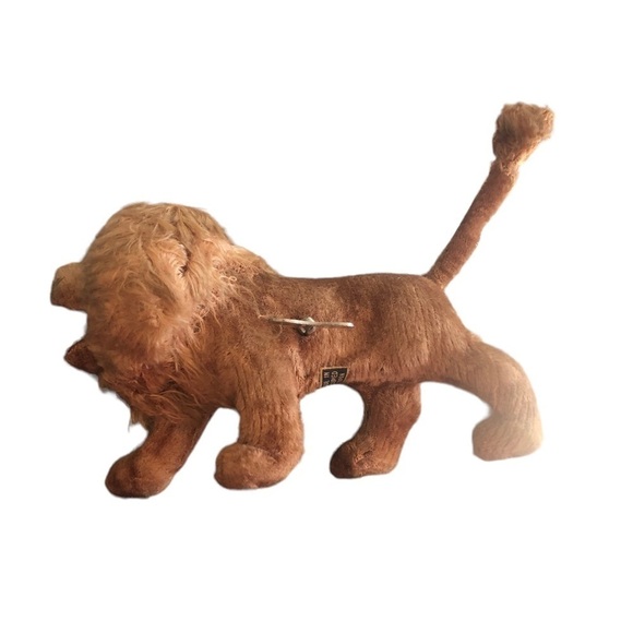 VTG Wind ~Up Lion Shakes Tail Open Mouth Faux Fur Realistic  5” Made In Japan - Picture 5 of 9